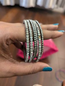 Combo Of Silver Bangles