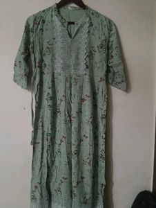 Floral Print Kurta Dress