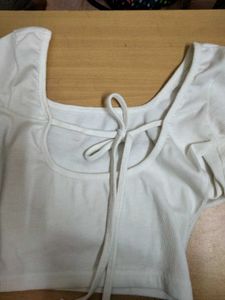 White Long Sleeve Top