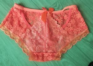 Coral Lace Briefs