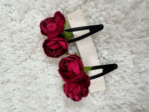 Floral Hair Clips - Set of 2