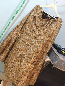 Vintage Patterned Midi Skirt