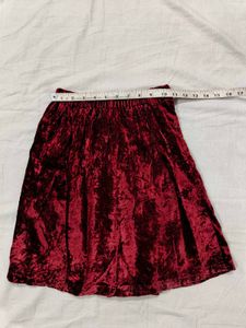 Velvet Red Button-Down Suit