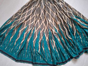 Stunning teal and beige saree🪔✨