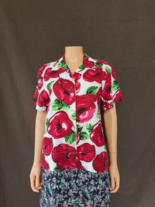Floral Print Short Sleeve Shirt