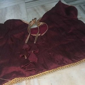 Maroon Lengha Choli Set