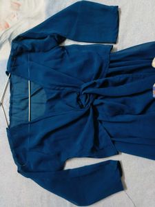 Teal Blue Spaghetti Strap Dress