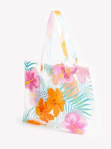 H&amp;M Floral Print Transparent Tote Bag
