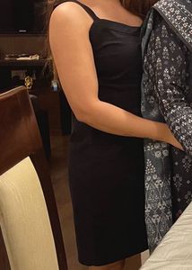 Black Back Zipper Dress