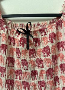 Elephant Printed Dress