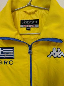 Kappa Greece Track Jacket - Yellow, Size Medium