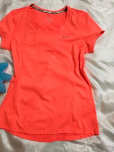 Nike Authentic Neon Orange Running T Shirt