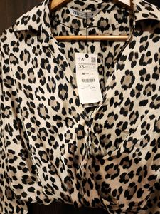 Zara Animal Print Shirt