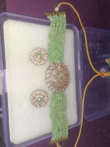 Elegant Beaded Necklace & Earring Set