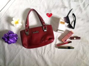 Vintage Vitorio Red Leather Bag