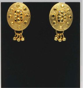 Gold Paisley Earrings