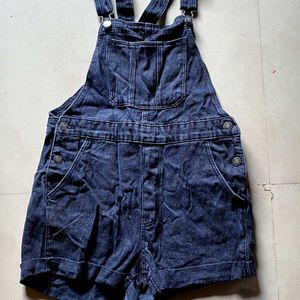Denim Overalls Shorts