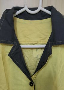 Yellow Contrast Trim Top