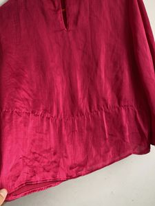 Zara Satin Pink Top
