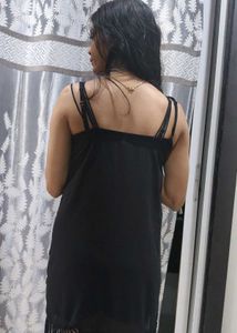black see through dress