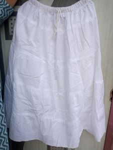 Cute White Long Skirt