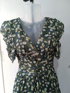 Floral Corset Waisted Dress