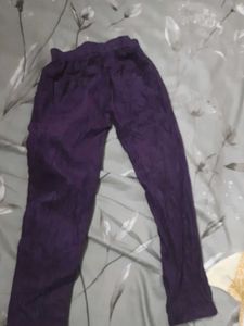 Purple Kids Pants for winter and stylish