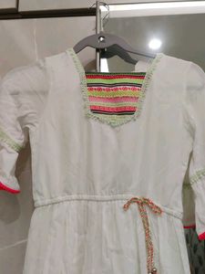 Peppermint White Dress