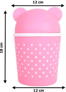 Plastic Mini Cute Teddy 🐻 Dustbin