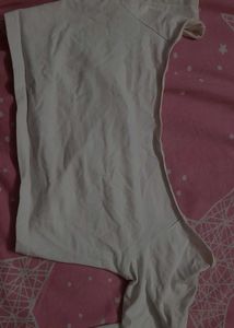 White Long Sleeve O-Ring Crop Top