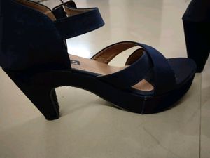 Blue High Heels