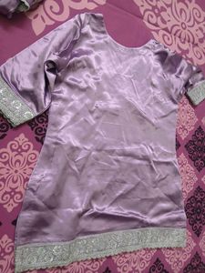 Elegant Lavender Kurta Sharara