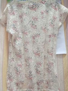 Floral Lace Overlay Top