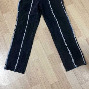 Urbanic Raw Hem Straight Leg Jeans.
