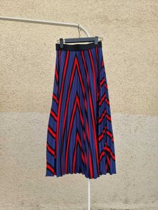 H&amp;M Striped Pleated Skirt