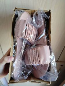 Ruched Detail Slip-On Sandals