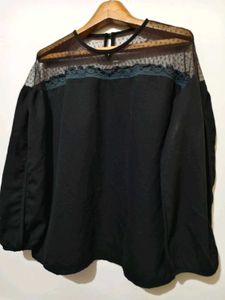 🎁Buy 2, Get 2 Free🎁L/XL Black Sheer Top