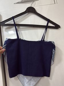 Cute Blue Pattern Top