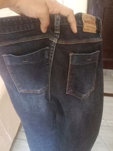 Mom Fit  Dark Blue Jean