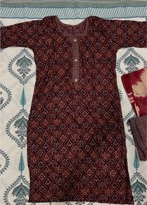 Elegant Maroon Printed Kurta