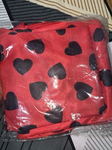 Cute Red Heart Pajama Set