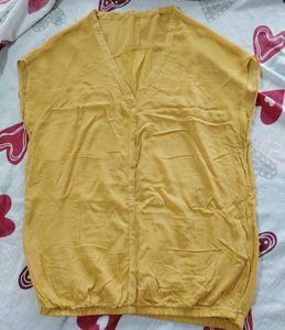 Yellow Mash Top For Ladies