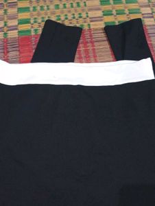 Black &amp; White Trimmed Top