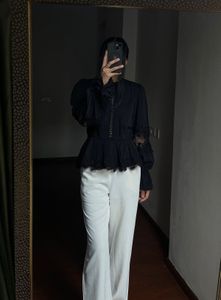 RIVER ISLAND Lace Insert Blouse