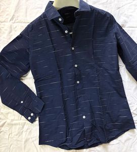 Men's Navy Blue Striped Shirt – CODE by Lifestyle