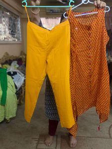 Paper Silk Asymetrical Kurta Set