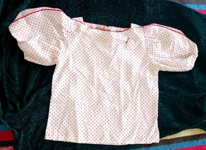 Polka Dot top with Stylish sleeves