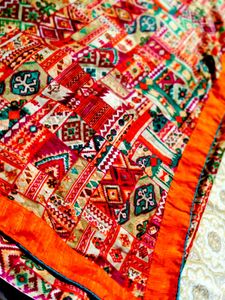 Swap Avilable Colorful Patchwork Kimono Saree 2