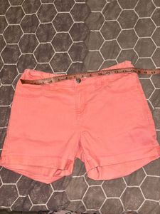 handpainted pink shorts