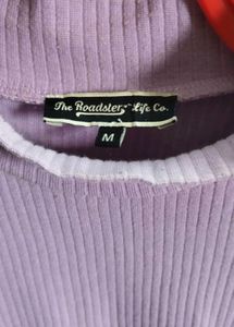 Cute Lavender Ruffle Sleeve Top